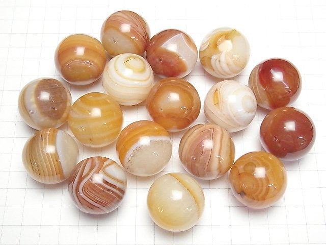 [Video] Carnelian ,Sardonyx Sphere ,Round 30mm 1pc
