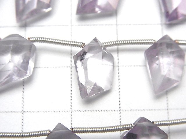 [Video] High Quality Light color Amethyst AAA- Spindle cut 1strand (8pcs)