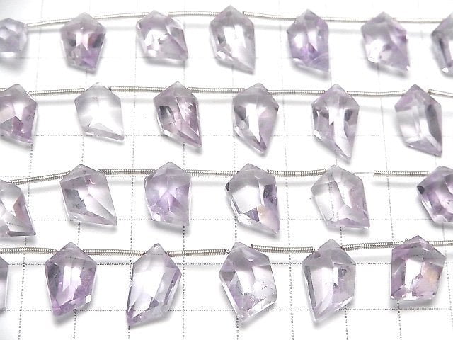 [Video] High Quality Light color Amethyst AAA- Spindle cut 1strand (8pcs)