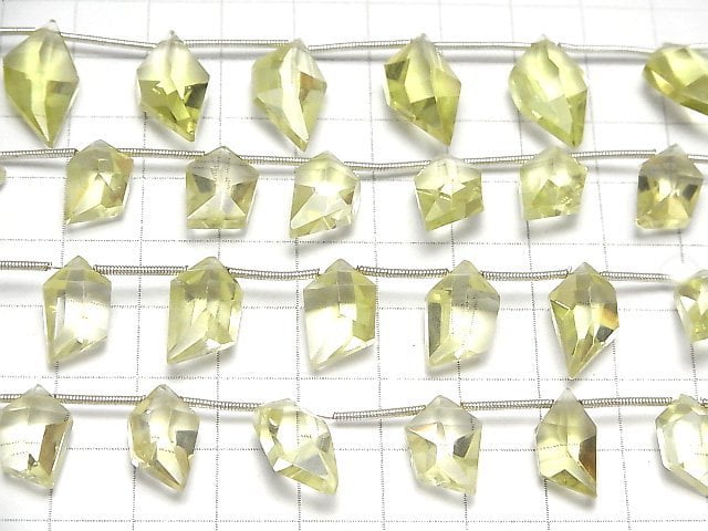 [Video]High Quality Lemon Quartz AAA- Spindle Cut 1strand (8pcs)