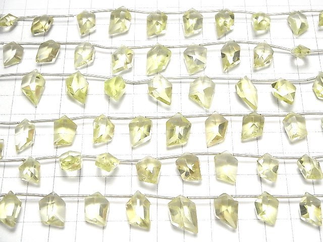 [Video]High Quality Lemon Quartz AAA- Spindle Cut 1strand (8pcs)