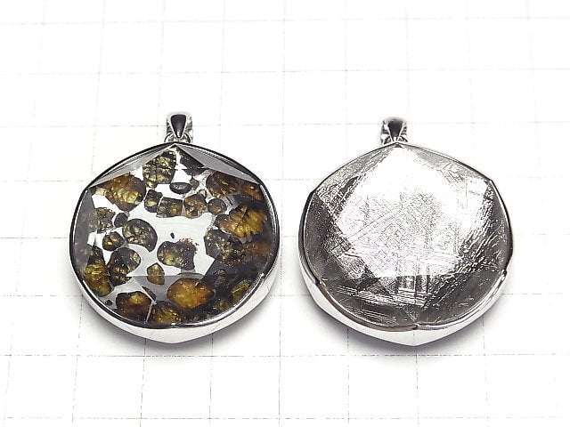 [Video] Kenya Sericho Pallasite Meteorite xMeteorite Pendant 32mm Silver925