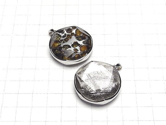 [Video] Kenya Sericho Pallasite Meteorite xMeteorite Pendant 32mm Silver925