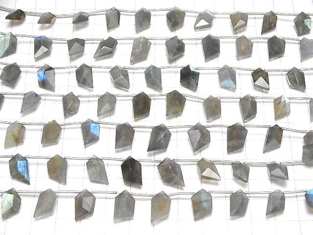 [Video] High Quality Labradorite AA++ Spindle Cut 1strand (8pcs)