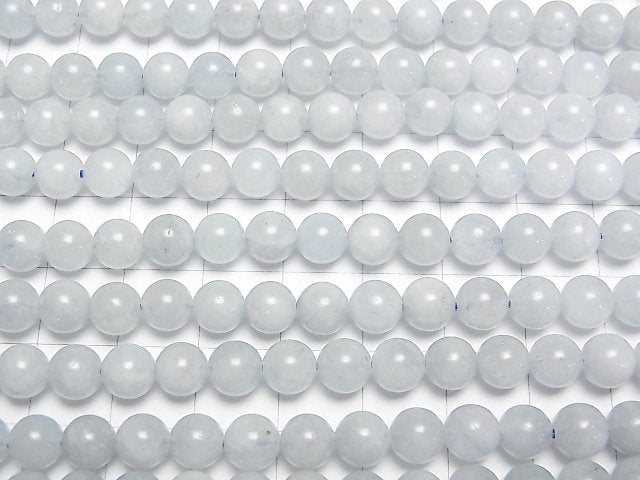 [Video] Mozambique Aquamarine AA++ Round 6.5mm half or 1strand beads (aprx.15inch/36cm)