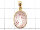 [Video][One of a kind] High Quality Lepidocrocite in Quartz AAA- Pendant 18KGP NO.19