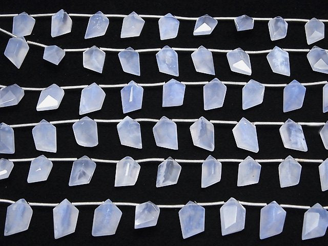 [Video]Natural color Blue Chalcedony AAA- Spindle cut 1strand (8pcs)