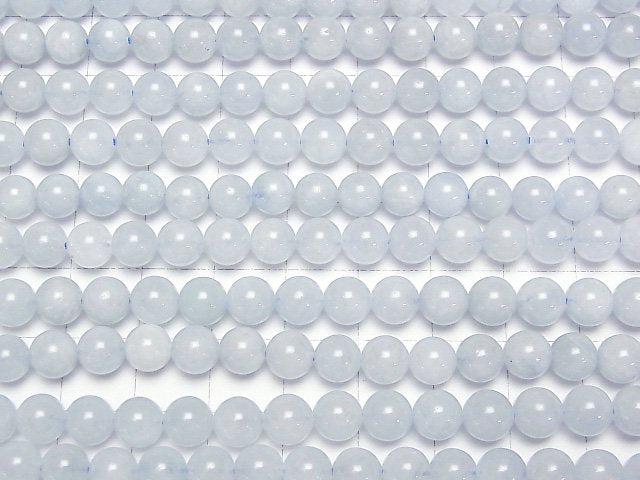 [Video] Mozambique Aquamarine AA+ Round 6.5mm 1strand beads (aprx.15inch/36cm)