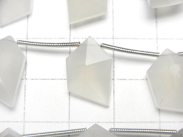 [Video] High Quality White Moonstone AA++ Spindle Cut 1strand (8pcs)
