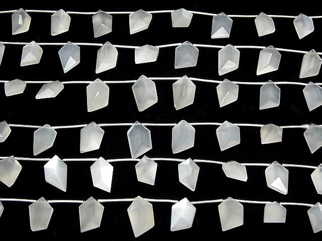 [Video] High Quality White Moonstone AA++ Spindle Cut 1strand (8pcs)