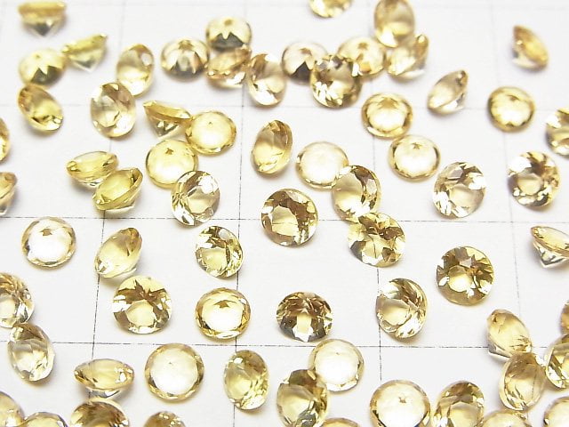 [Video]High Quality Heliodor AAA Loose stone Round Faceted 4x4mm 1pc