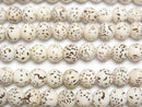 [Video] Linden seed beads Round (Semi Round) 6mm half or 1strand beads (aprx.23inch/58cm)