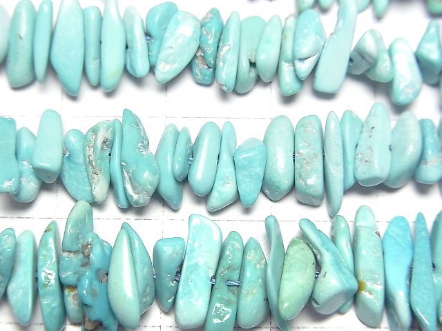 [Video]Arizona Sleeping Beauty Turquoise Chips (Small Nugget) half or 1strand (Approx 36mm)