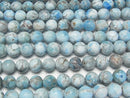[Video] Madagascar Frost Blue Apatite AA+ Round 10mm half or 1strand beads (aprx.15inch/38cm)