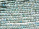 [Video]High Quality! Blue Opal Faceted Button Rondelle 3x3x2mm 1strand beads (aprx.15inch/38cm)