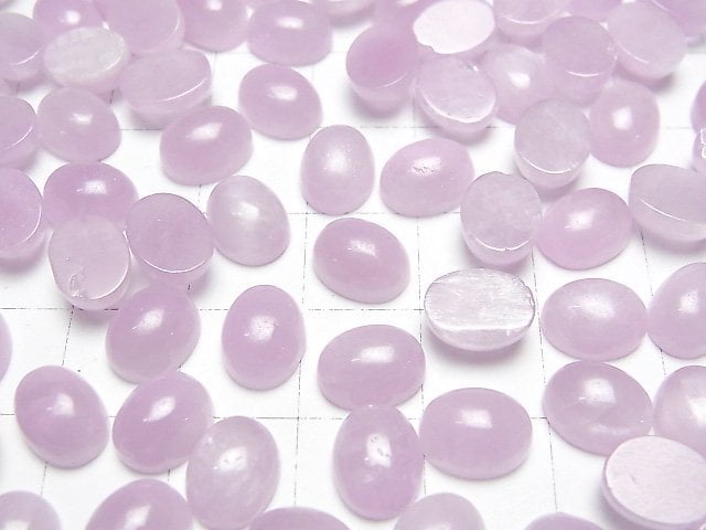 [Video]Nigeria Kunzite AAA- Oval Cabochon 9x7mm 2pcs