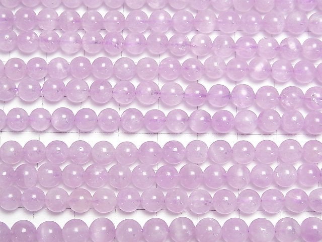 [Video]Nigerian Kunzite AAA Round 6mm 1/4 or 1strand beads (aprx.15inch/37cm)