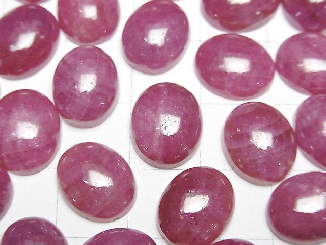 [Video] Burma Ruby AAA- Oval Cabochon 12x10mm 1pc