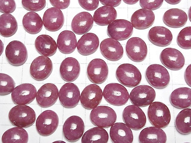 [Video] Burma Ruby AAA- Oval Cabochon 12x10mm 1pc