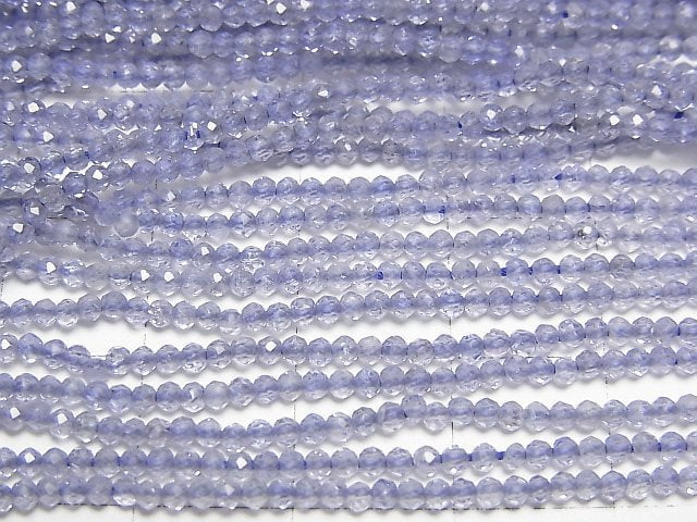 [Video] High Quality! Tanzanite AAA Faceted Round 2mm half or 1strand beads (aprx.12inch/30cm)