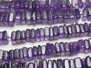 [Video] Amethyst AA++ Square Rondelle (disc) [Dark color] half or 1strand beads (aprx.15inch/38cm)