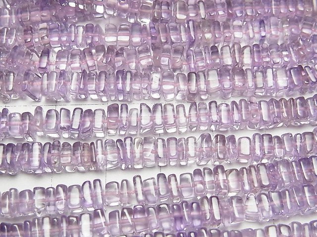 [Video] Pink Amethyst AAA- Square Rondelle (disc) 1strand beads (aprx.15inch/38cm)