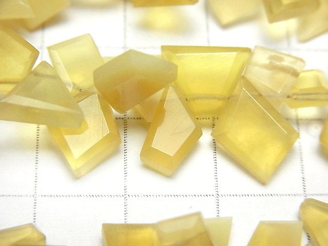 [Video] Yellow Opal AA++ Rough Slice Faceted half or 1strand beads (aprx.6inch/16cm)