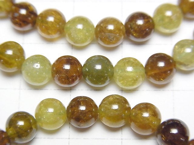 [Video] Grossular Garnet AA+ Round 6mm Bracelet