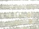 [Video]High Quality! Ceylon Moonstone AAA- Faceted Button Rondelle half or 1strand beads (aprx.12inch/30cm)