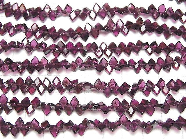 [Video]High Quality Garnet AA++ Diamond Shape 1strand beads (aprx.7inch/18cm)