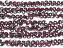[Video]High Quality Garnet AA++ Chestnut Faceted Briolette 1strand beads (aprx.7inch/18cm)