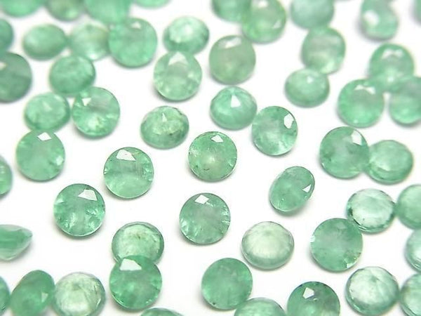 [Video] Zambia High Quality Emerald AA++ Loose Stone Round Faceted 4x4mm 1pc