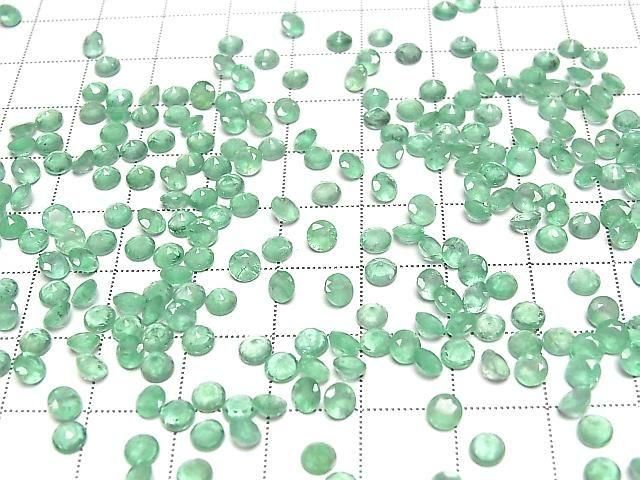 [Video] Zambia High Quality Emerald AA++ Loose Stone Round Faceted 4x4mm 1pc