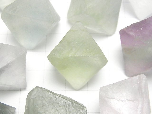 [Video]Multi color Fluorite 8Faceted body 5pcs