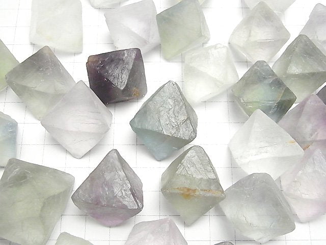 [Video]Multi color Fluorite 8Faceted body 5pcs