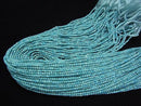 [Video] High Quality! Arizona Kingman Turquoise AAA- Faceted Round 2mm half or 1strand beads (aprx.13inch/31cm)
