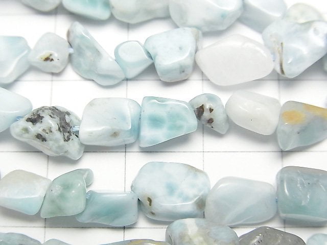 [Video]Larimar Pectolite AA Nugget 1strand beads (aprx.15inch/37cm)