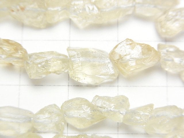 [Video]Lemon Quartz AAA- Roughlock Nugget 1strand beads (aprx.15inch/37cm)