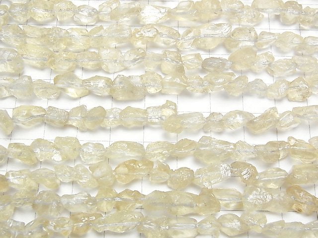 [Video]Lemon Quartz AAA- Roughlock Nugget 1strand beads (aprx.15inch/37cm)