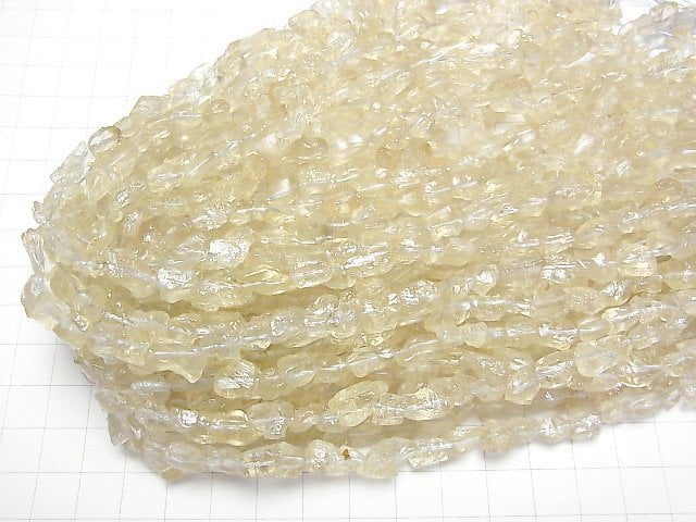 [Video]Lemon Quartz AAA- Roughlock Nugget 1strand beads (aprx.15inch/37cm)