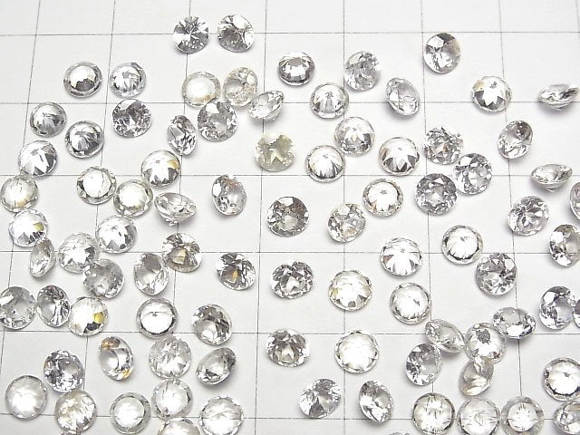 [Video]High Quality Natural Zircon AAA Loose stone Round Faceted 5x5mm 2pcs