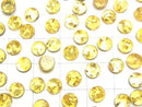 [Video] Cracked Yellow color Amber Round Cabochon 6x6mm 5pcs