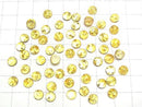 [Video] Cracked Yellow color Amber Round Cabochon 6x6mm 5pcs