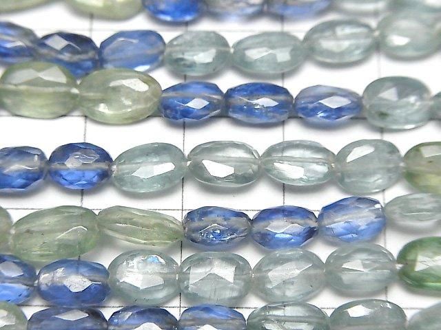 [Video]High Quality Multicolor Kyanite AAA- Faceted Oval Half or 1strand beads (aprx.15inch/38cm)