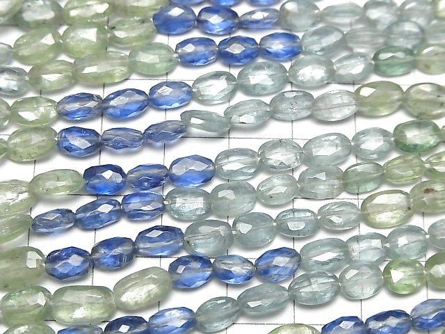 [Video]High Quality Multicolor Kyanite AAA- Faceted Oval Half or 1strand beads (aprx.15inch/38cm)