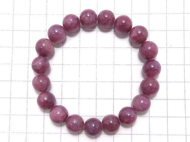 [Video][One of a kind] Ruby AAA Round 10mm Bracelet NO.11