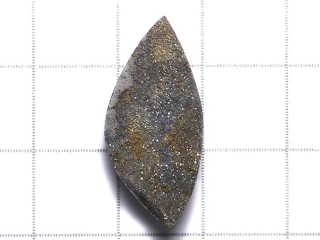 [Video][One of a kind] Pyrite Rough Rock Top Side Drilled Hole  1pc NO.9