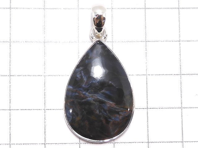 [Video][One of a kind] Blue Pietersite AAA Pendant Silver925 NO.4