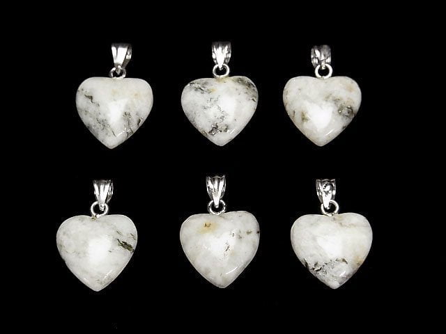 [Video] Warranty included! Sandalosa Azeztu Light AAA Heart Pendant 15x15x7mm Silver925