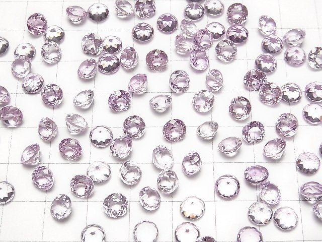 [Video]High Quality Kunzite AAA Loose stone Round Faceted 6x6mm 1pc